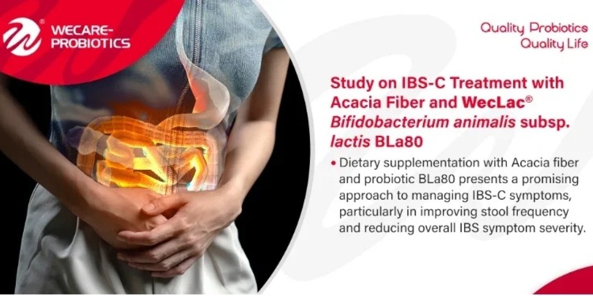 Study on IBS-C Treatment with Acacia Fiber and Probiotic Supplements